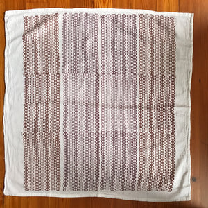 Large Hand Block Printed Tea Towel-Bubbles